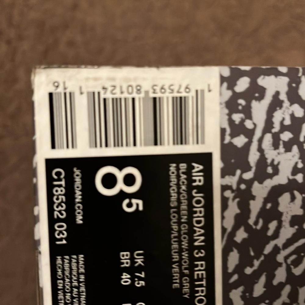 Jordan Retro 3 - Picture 6 of 6